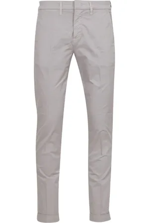FAY Byxor, Herr, W34, Bomull, Grå Bomull Slim Fit Byxor