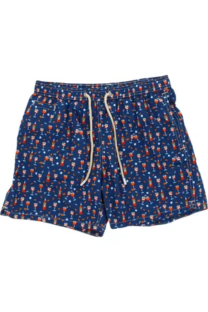 MC2 SAINT BARTH Badkläder, Herr, XL, Läder, Blått Havskläder Simshorts