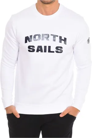 North Sails Sweatshirts & Hoodies, Herr, M, Nylon, Räfflad Crew Neck Sweater