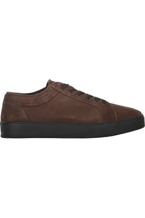 MOORER Skor, Herr, 42 EU, Mocka, Mocka Sneakers Rund tålinje Kalv Gummi