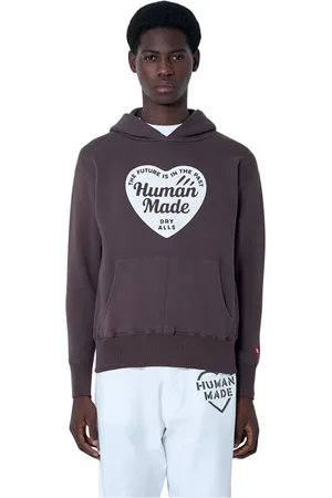 HUMAN MADE Sweatshirts & Hoodies, Herr, M, Bomull, Huvtröja med logomotiv