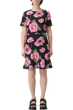 Stella McCartney Klänning, Dam, M, Rosa Blommig Fit Flare Klänning