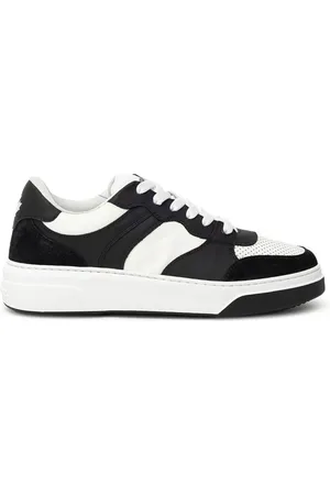 Dsquared2 Skor, Herr, 40 EU, Läder, Svart & Vit Läder Sneaker