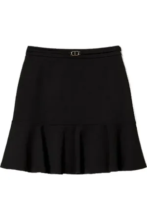 Twin-Set Kjol, Dam, XS, Casual Viskosblandning Elastisk Kjol