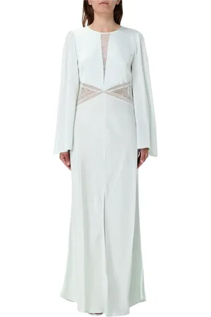 Twin-Set Klänning, Dam, 2Xl, Grön Midi Klänning med Veck