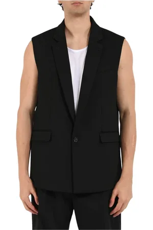 Patrizia Pepe Jacka, Herr, XL, Polyester, Ull Stretch Ärmlös Jacka