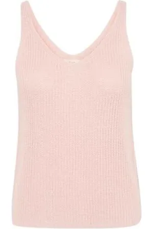 Part Two Topp, Dam, L, Linne, Stickad linnesinglet