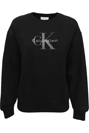 Calvin Klein Sweatshirts & Hoodies, Dam, L, Bomull, Bomull Logo Sweatshirt Hoodie