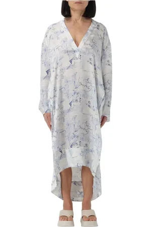 Khaite Klänning, Dam, S, Elegant Sidenskjol Print