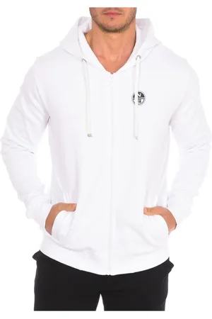 North Sails Sweatshirts & Hoodies, Herr, S, Bomull, Huvtröja med dragkedja