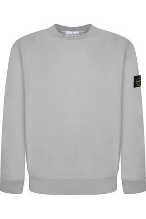 Stone Island Sweatshirts & Hoodies, Herr, M, Bomull, Minimalistisk sweatshirt med ikonisk emblem