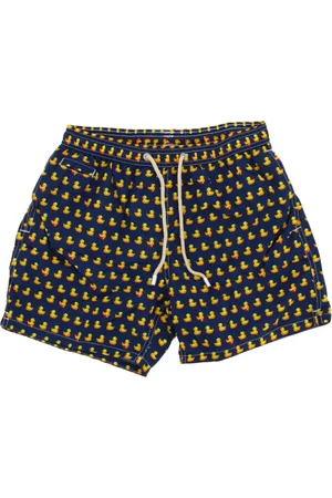 MC2 SAINT BARTH Badkläder, Herr, XL, Läder, Blått Havskläder Simshorts