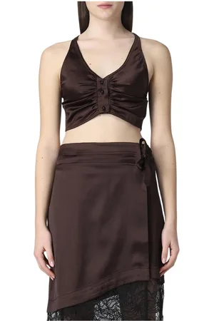 Ganni Topp, Dam, M, Silke Cami och Wrap Kjol Set