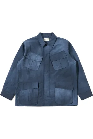 Universal Works Jacka, Herr, L, Polyester, Navy Jungle Jacket Loose Fit