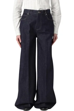 Bottega Veneta Jeans, Dam, M, Bomull, Klassiska Wide Leg Jeans