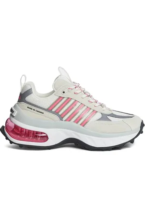 Dsquared2 Skor, Dam, 39 EU, Polyester, Grå Sneakers med Kalvskinn