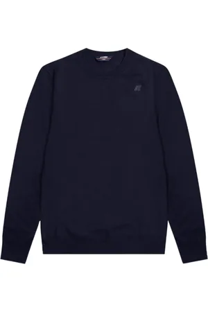 K-Way Sweatshirts & Hoodies, Herr, S, Bomull, Blå Djup Bomullströja Sebastien Modell
