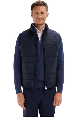 Eden Park Jacka, Herr, 2Xl, Polyester, Marinblå ärmelös dunjacka