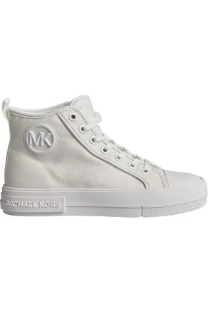 Michael Kors Skor, Dam, 35 EU, Bomull, Högklippta canvas sneakers för kvinnor