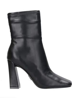 Steve Madden Skor, Dam, 38 EU, Läder, Svart Fejk Läder Dragkedjestövlar