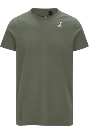 K-Way Topp, Herr, S, Bomull, Kortärmad bomullst-shirt Grön