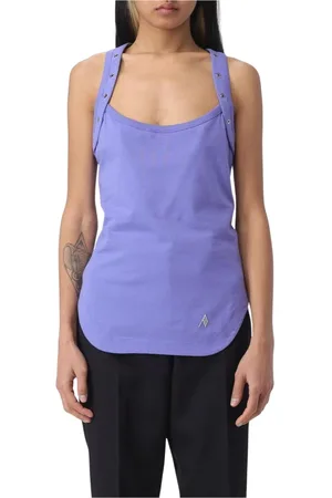 The Attico Topp, Dam, S, Bomull, Lila Racerback Tank Top