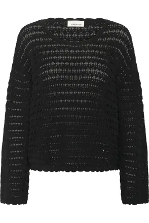 Karen by Simonsen Stickade tröjor & koftor, Dam, M, Oversized Pullover Sweater Meteorite