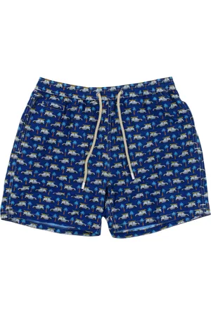 MC2 SAINT BARTH Badkläder, Herr, 2Xl, Läder, Blått Havskläder Simshorts