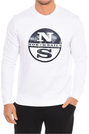North Sails Sweatshirts & Hoodies, Herr, XL, Nylon, Räfflad Rund Hals Tröja