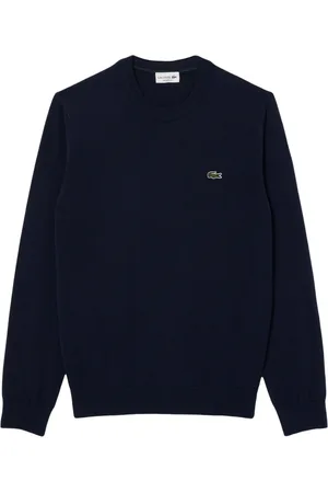 Lacoste Stickade tröjor & koftor, Herr, L, Bomull, Klassisk herrtröja för vardagsstil