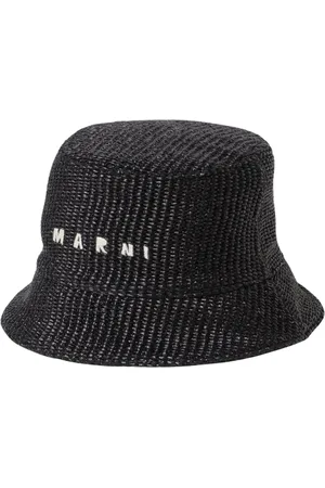 Marni Accessoarer, Dam, M, Elegant bredbrättad hatt