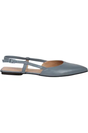 Pomme D´Or Skor, Dam, 38 EU, Läder, Metall Detalj Slingback Ballet Flats