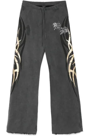 Balenciaga Jeans, Dam, M, Bomull, Rhinestone Embellished Track Pants