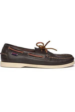 SEBAGO Skor, Herr, 44 EU, Läder, Brun läder yachting loafers med halkfri sula