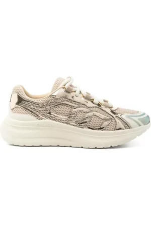 Casadei Skor, Dam, 36 EU, Gyllene Sneakers Stiliga Mode Skor