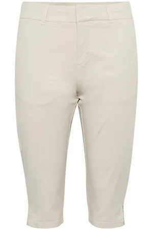 Part Two Byxor, Dam, S, Bomull, Fransk Ek Capribyxor Slim Fit