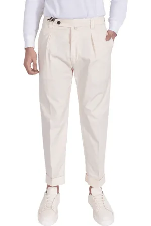 Berwich Byxor, Herr, M, Bomull, Slim Fit Bermuda Shorts Latte Färg