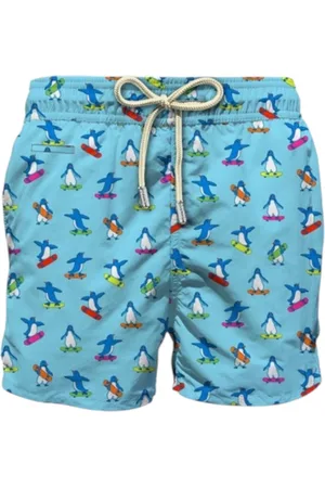 MC2 SAINT BARTH Badkläder, Herr, XL, Mäns Penguin Skate Strand Shorts