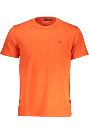 Napapijri Topp, Herr, L, Röd Kortärmad Logot-shirt