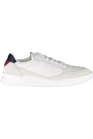 Tommy Hilfiger Skor, Herr, 43 EU, Läder, Sneakers med kontrasterande detaljer i vitt
