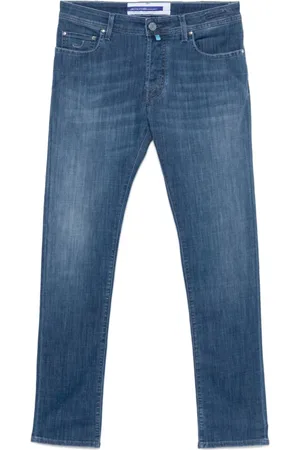 Jacob Cohen Jeans, Herr, W38, Bomull, Blå Jeans för Män