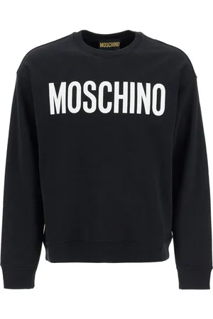 Moschino Sweatshirts & Hoodies, Herr, 2Xl, Bomull, Logo Crewneck Sweatshirt