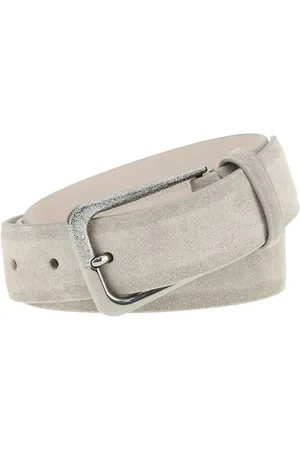 Brunello Cucinelli Accessoarer, Dam, XL, Mocka, Mockabälte med fyrkantig spänne