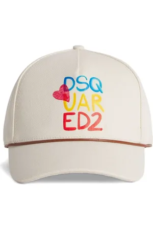 Dsquared2 Accessoarer, unisex, ONE Size, Vita hattar med justerbar rem