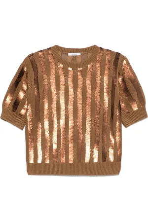 Max Mara Stickade tröjor & koftor, Dam, M, Kortärmad Tröja