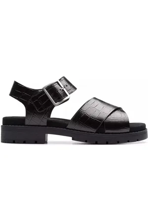 Clarks Skor, Dam, 38 EU, Läder, Svart dammsandal - Orinoco Cross