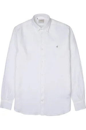 BROOKSFIELD Skjorta, Herr, 2Xl, Linne, Linned Skjorta med knappar