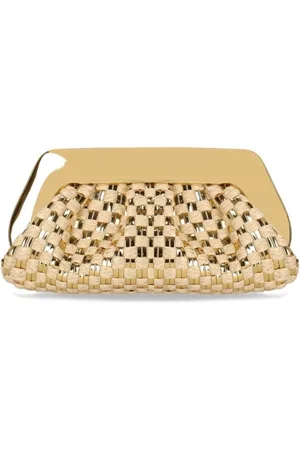 THEMOIRÈ Väska, Dam, ONE Size, Guld Vegan Straw Clutch Väska
