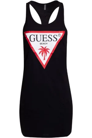 Guess Klänning, Dam, XL, Bomull, Donna Logo Tank Top Klänning