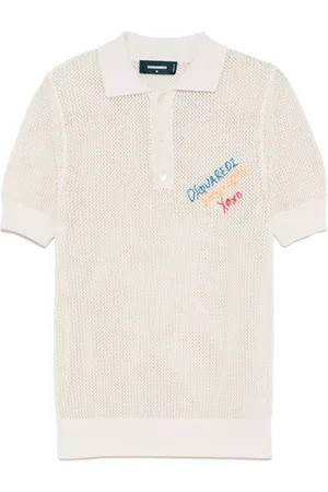 Dsquared2 Stickade tröjor & koftor, Herr, S, Läder, Stilfull Herrkläder Kollektion
